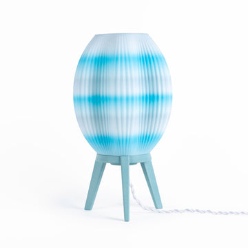 Wavy Modern Contemporary Plant-Based PLA 3D Printed Dimmable LED Table Lamp - JONATHAN Y